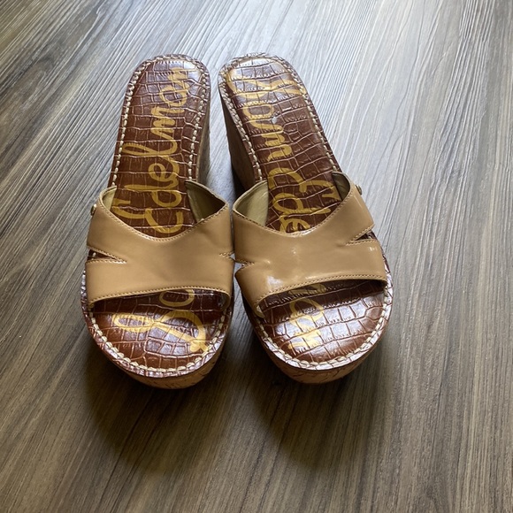 Sam Edelman Nude REID Cork Wedge - Picture 3 of 3